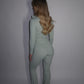 PRE-ORDER GYM GIRL ERA EXCLUSIVE Sage Sculpt V waist flared bottoms