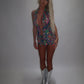 LIMITED EDITION HAND MADE AND DESIGNED IN HOUSE: ‘Exotic’ Top and shorts co-ord