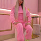 Pink 3 piece tracksuit and corset top