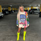 Graffiti over sized jumper dress