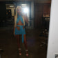 Aqua blue multi-way top and skirt set
