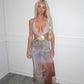 Shell cut out dress