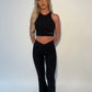 GYM GIRL ERA EXCLUSIVE Black sculpt silhouette top