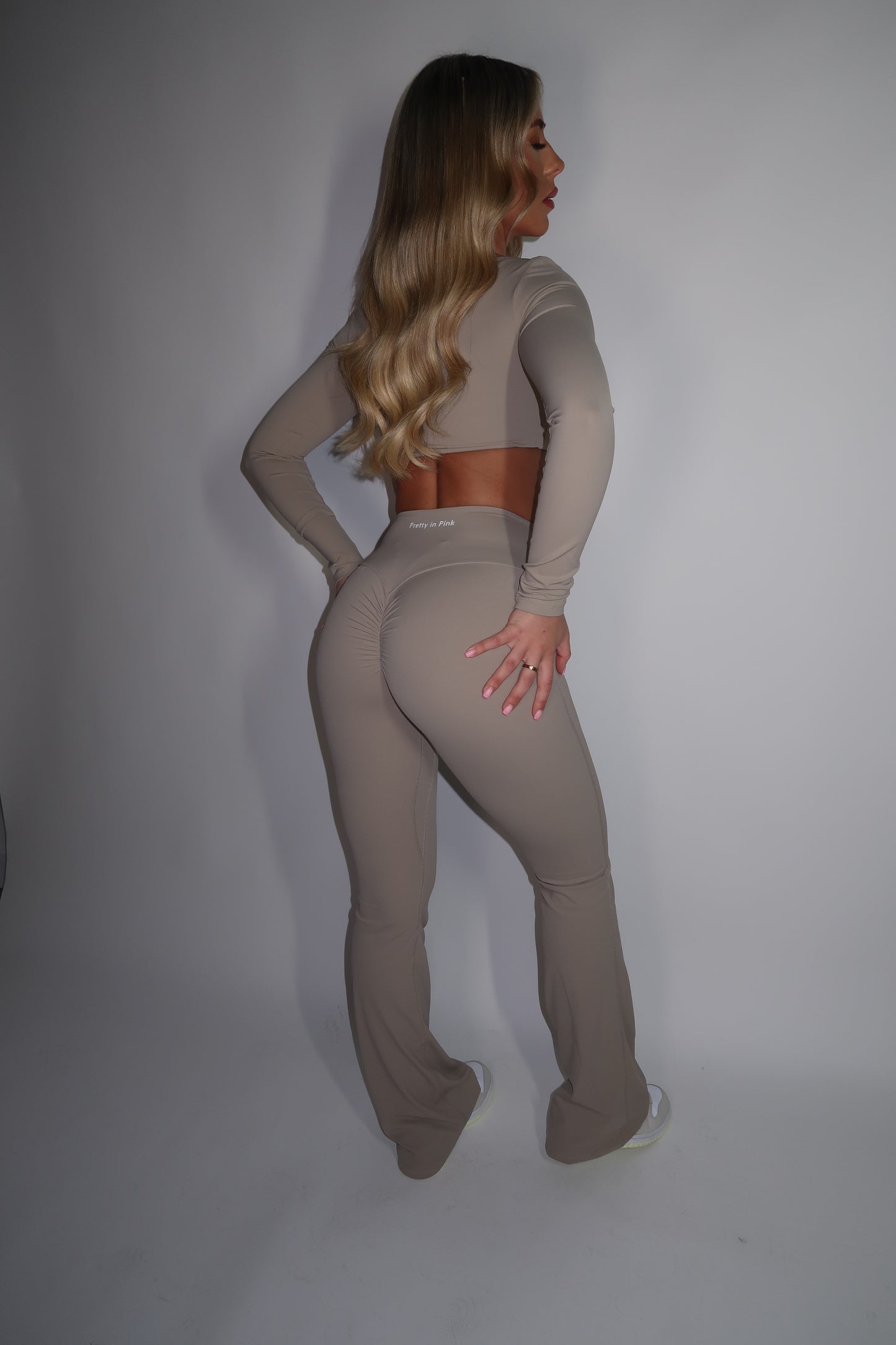 GYM GIRL ERA EXCLUSIVE Camel brown Sculpt flared bottoms