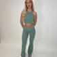 GYM GIRL ERA EXCLUSIVE Sage green sculpt silhouette top