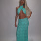 LIMITED EDITION HAND MADE AND DESIGNED IN HOUSE: ‘Ariel’ multi-way top and maxi skirt co-odd
