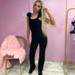 Luxury black ruffle top