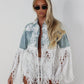 Denim lace jacket