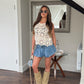 Crochet shimmer top