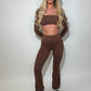 GYM GIRL ERA EXCLUSIVE chocolate brown sculpt top