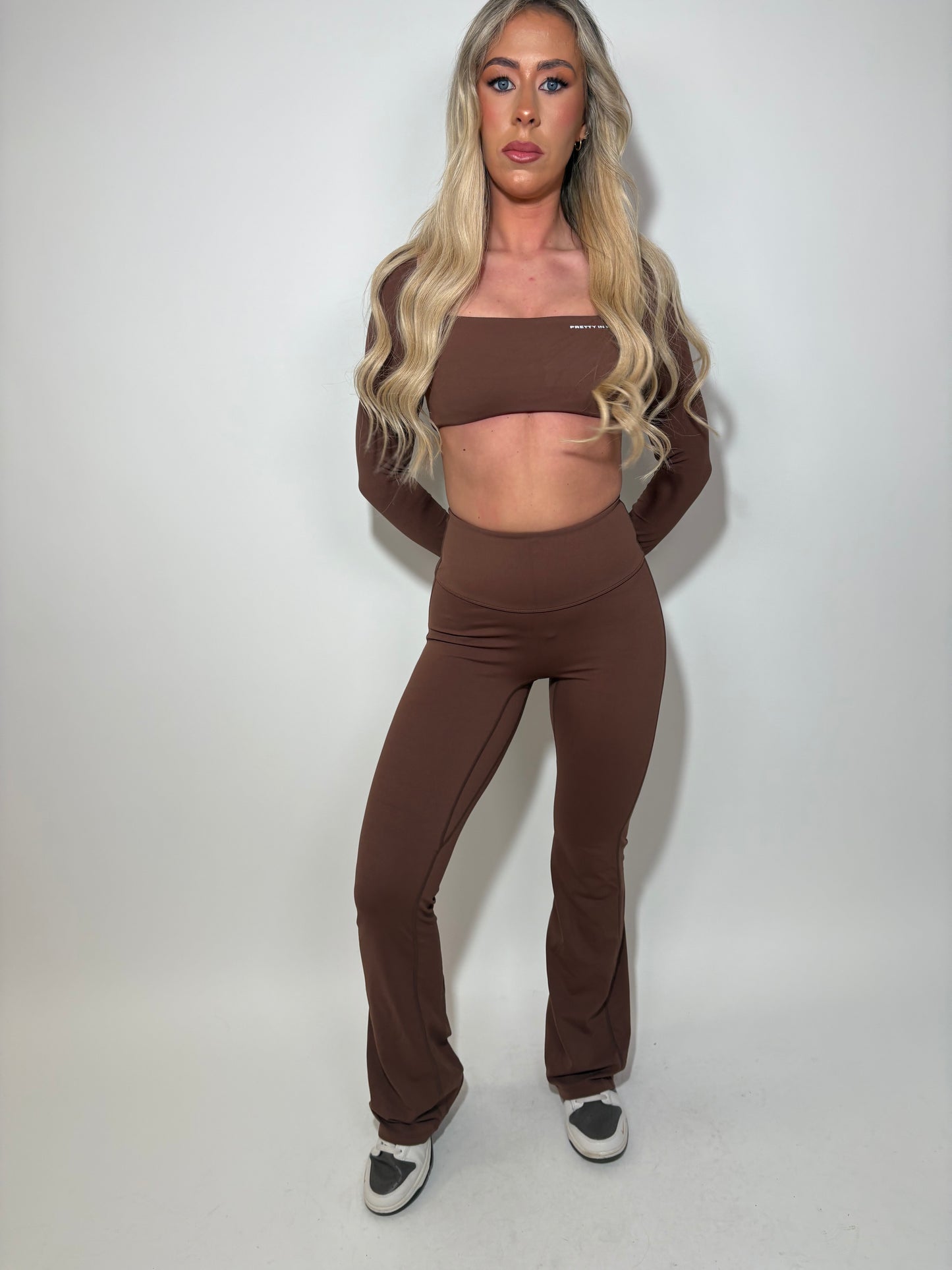 GYM GIRL ERA EXCLUSIVE chocolate brown sculpt top