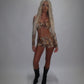 LIMITED EDITION HAND MADE AND DESIGNED IN HOUSE: ‘Melody’ top and shorts co-ord