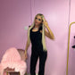 Luxury black ruffle top