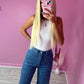 Sequin wide leg jeans