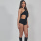 Elle black playsuit