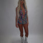 LIMITED EDITION HAND MADE AND DESIGNED IN HOUSE: ‘Exotic’ Top and shorts co-ord