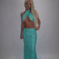 LIMITED EDITION HAND MADE AND DESIGNED IN HOUSE: ‘Ariel’ multi-way top and maxi skirt co-odd
