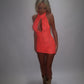 LIMITED EDITION HAND MADE AND DESIGNED IN HOUSE: ‘Belle’ Coral lace dress