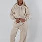 Beige wide leg tracksuit bottoms