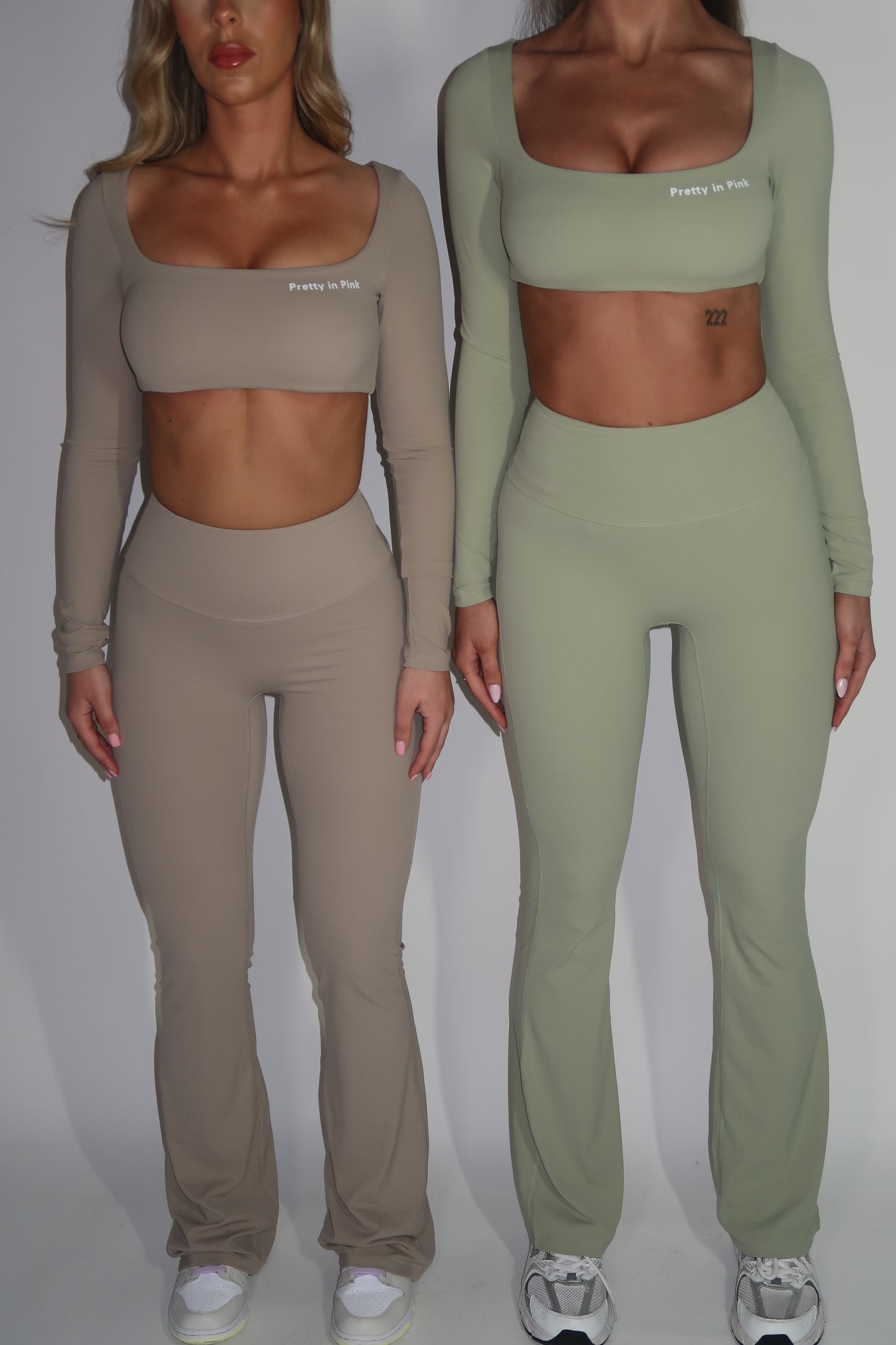 GYM GIRL ERA EXCLUSIVE Olive Sculpt square neck top