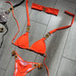 Neon orange bikini bottoms