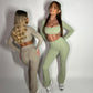 GYM GIRL ERA EXCLUSIVE Camel brown Sculpt flared bottoms