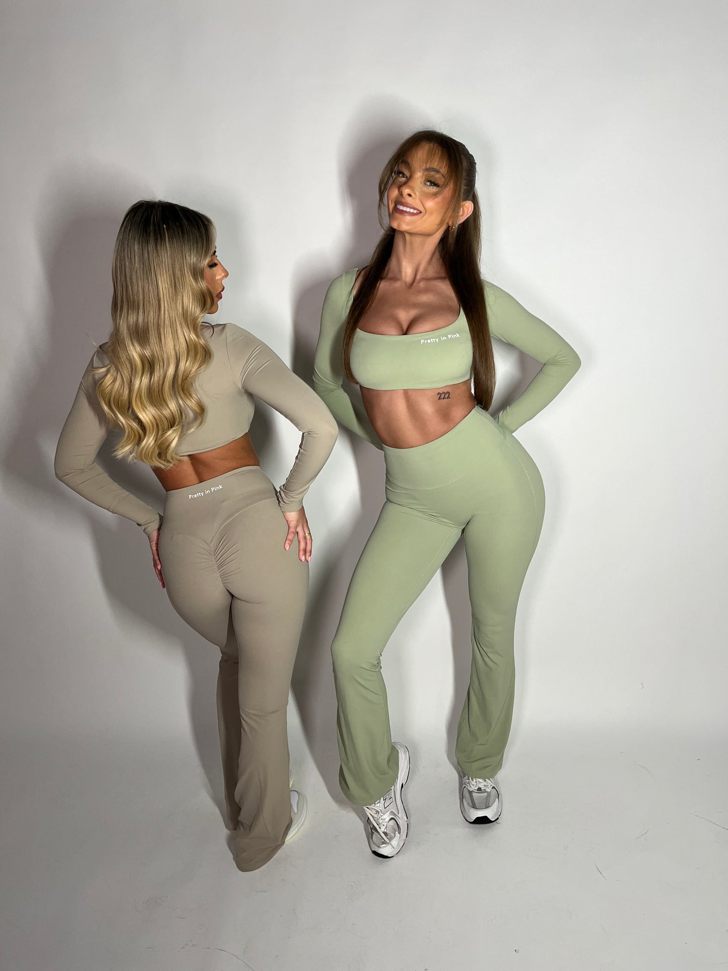 GYM GIRL ERA EXCLUSIVE Camel brown Sculpt flared bottoms