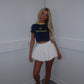 White puff skirt