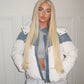Denim white contrast jacket