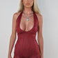 Burgundy playsuit