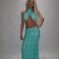 LIMITED EDITION HAND MADE AND DESIGNED IN HOUSE: ‘Ariel’ multi-way top and maxi skirt co-odd