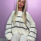 Cream crochet knit jumper