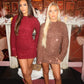 Burgundy flared sleeve dress