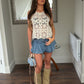 Crochet shimmer top