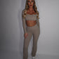 GYM GIRL ERA EXCLUSIVE Camel brown Sculpt flared bottoms