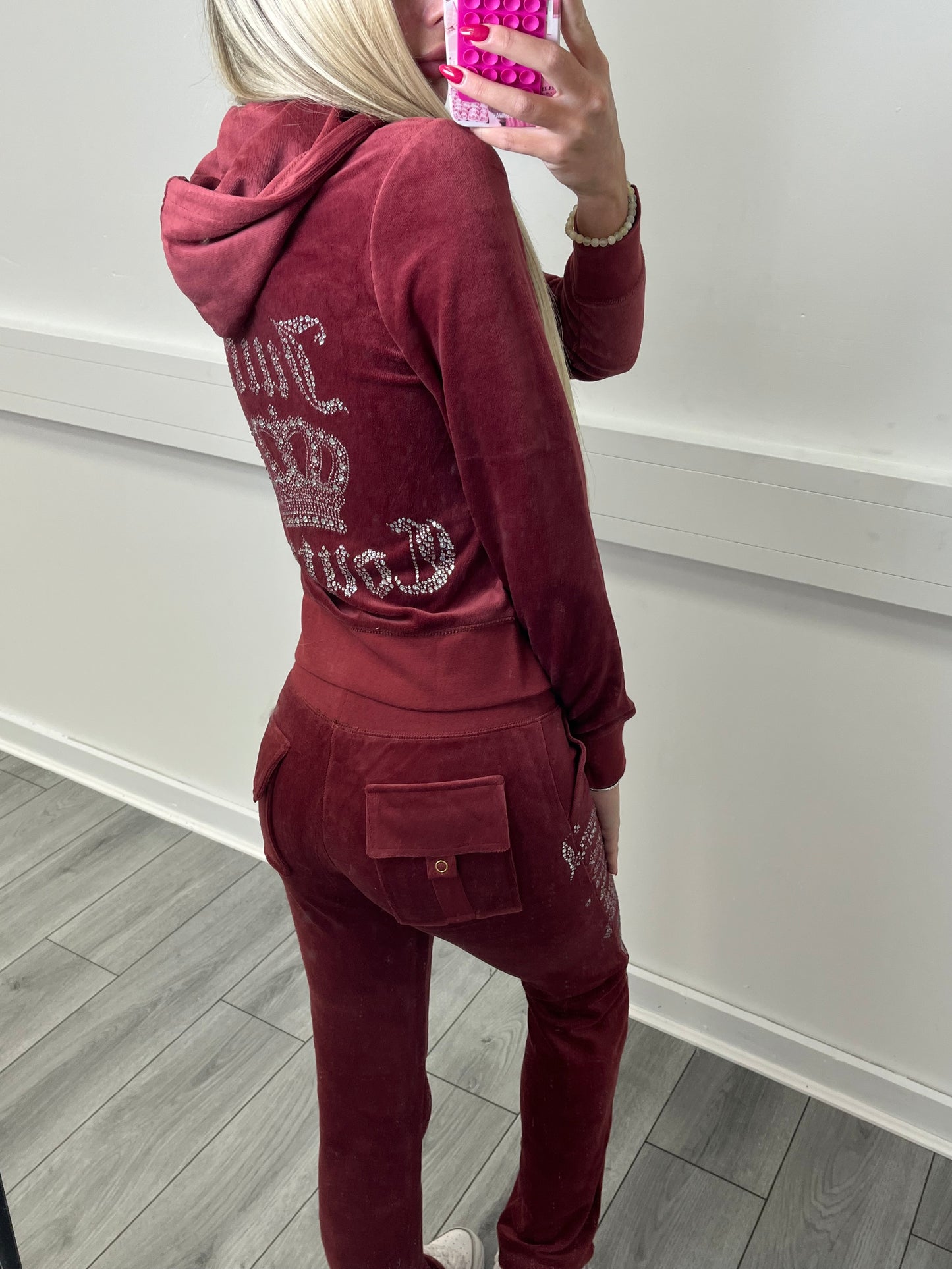 DECEMBER 1ST CHRISTMAS DEADLINE PRE-ORDER Juicy Velour Rhinestone tracksuit
