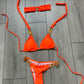 Neon orange bikini bottoms