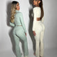 PRE-ORDER GYM GIRL ERA EXCLUSIVE Sage Sculpt V waist flared bottoms