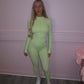 Lime sculpt jacket