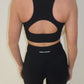 GYM GIRL ERA EXCLUSIVE Black sculpt silhouette top