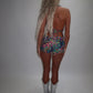 LIMITED EDITION HAND MADE AND DESIGNED IN HOUSE: ‘Exotic’ Top and shorts co-ord