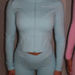 PRE-ORDER GYM GIRL ERA EXCLUSIVE Blue Sculpt jacket