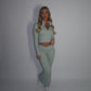 PRE-ORDER GYM GIRL ERA EXCLUSIVE Sage Sculpt V waist flared bottoms