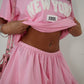 Pink puff skirt