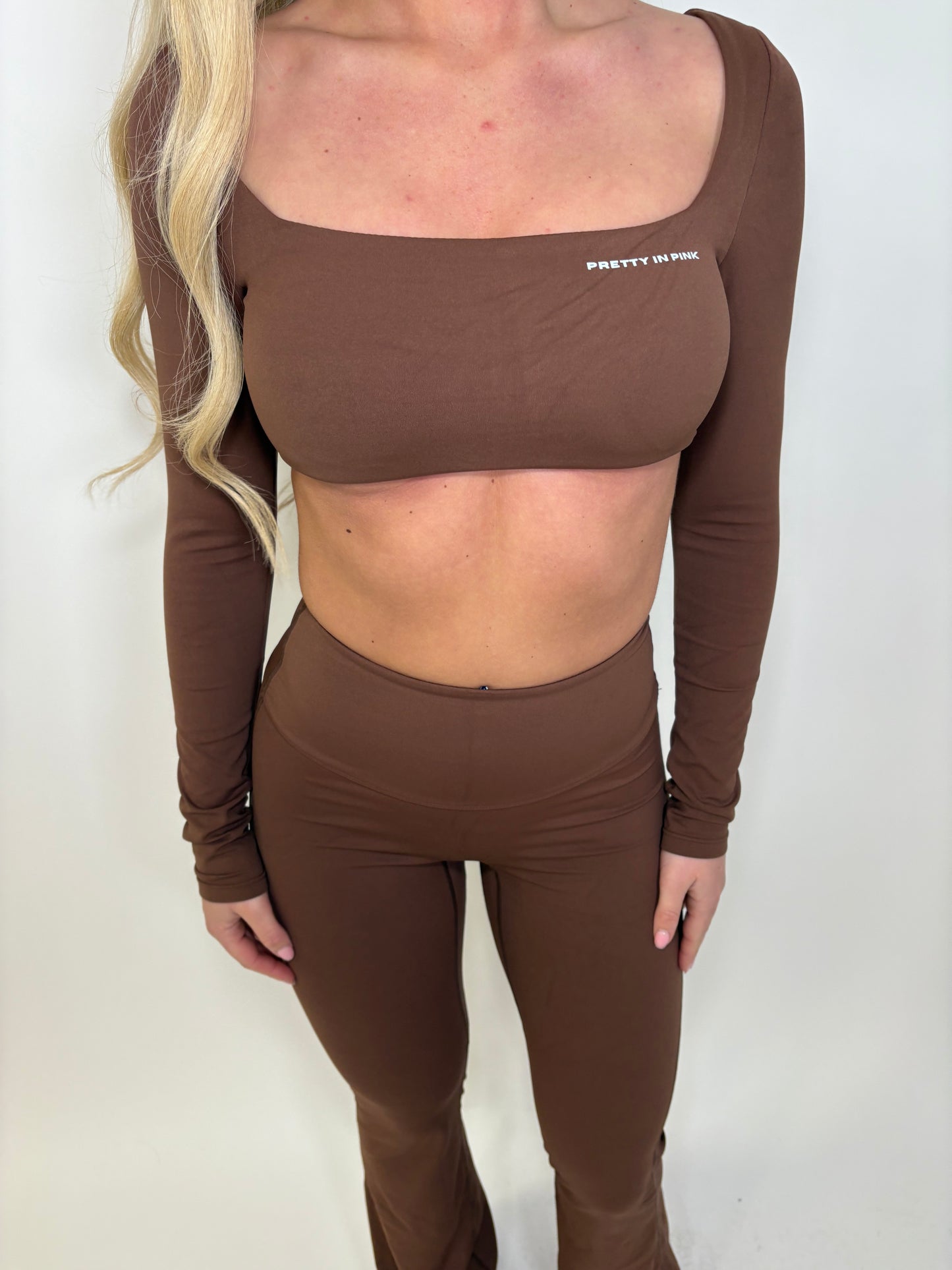 GYM GIRL ERA EXCLUSIVE chocolate brown sculpt top