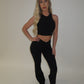 GYM GIRL ERA EXCLUSIVE Black sculpt silhouette top
