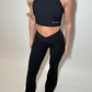 GYM GIRL ERA EXCLUSIVE Black sculpt silhouette top