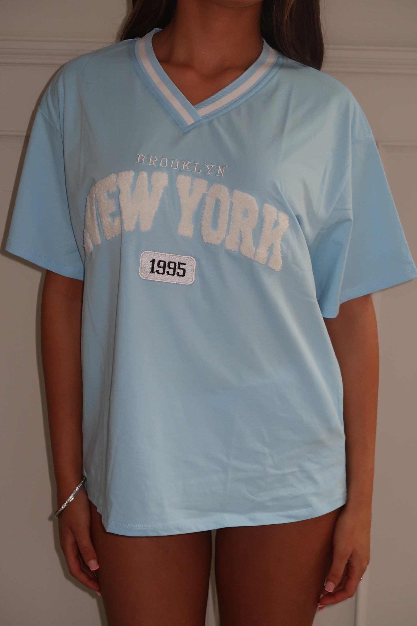 Blue Embossed Basketball T'Shirt