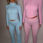 PRE-ORDER GYM GIRL ERA EXCLUSIVE Blue Sculpt jacket