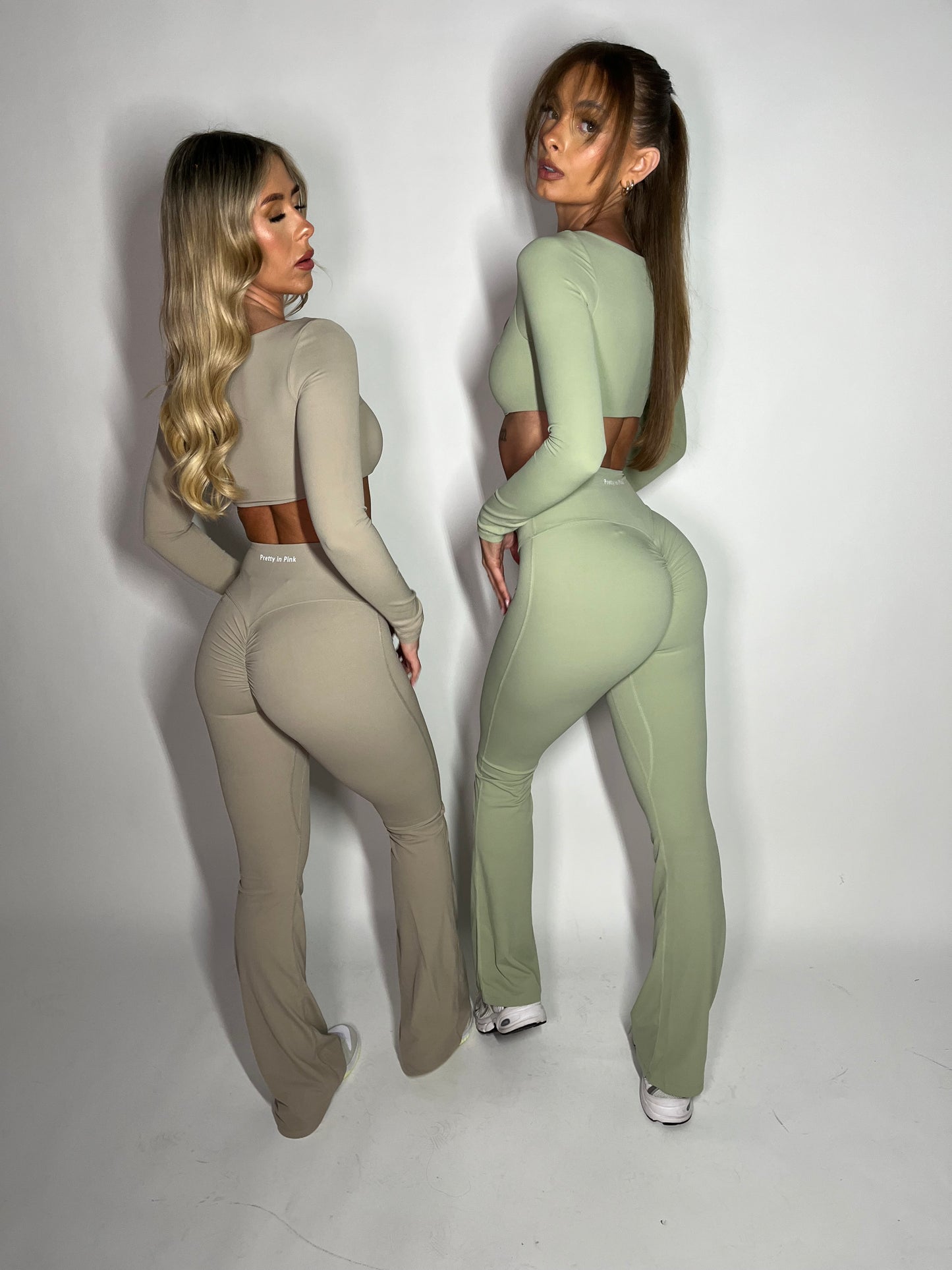 GYM GIRL ERA EXCLUSIVE Camel brown Sculpt flared bottoms